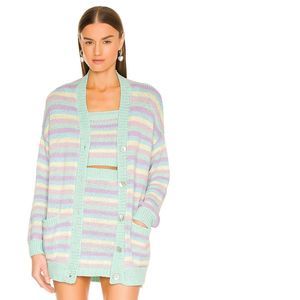 NEW M Show Me Your Mumu Nineties Tank ONLY Pastel Dream Stripes Knit REVOLVE